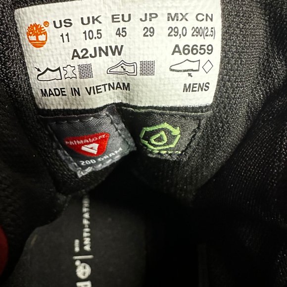 Timberland Men Red A6659 6 Inch Leather Waterproof Ankle Field Boots Size US 11 - Picture 6 of 6